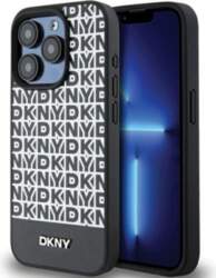 DKNY Leather Printed Pattern Metal Logo