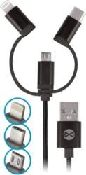 FOREVER 3in1 cable USB - Lightning