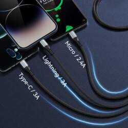 BWOO 3-in-1 Cable USB - USB-C