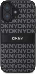 DKNY PU Leather Repeat Pattern Tonal