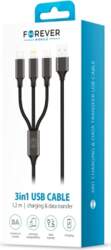 FOREVER 3in1 cable USB - Lightning