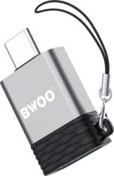 BWOO   Adapter USB - USB-C Gray