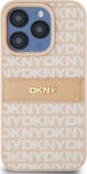 DKNY PU Leather Repeat Pattern Tonal