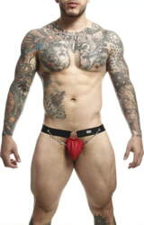 Jockstrap Mob DNGEON RED ar ķēdītēm