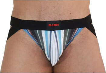 Vīriešu stringi BURN 009 JOCK Multicolor/Black