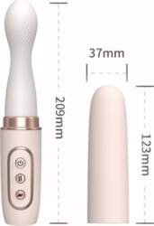 Vibrators ar rotāciju un automātisku teleskopisku