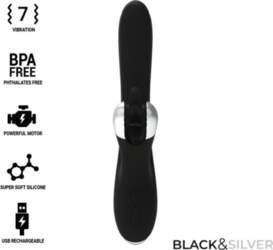 Vibrators black&silver BUNNY GRIMM WAVE FUNCTION