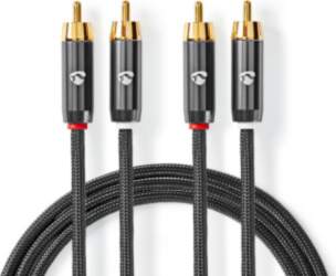 Kabelis Nedis 2x RCA - 2x